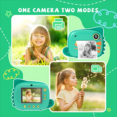 TIATUA-Kids-Camera-Instant-Print-Instant-Camera-for-Kids-with-20MP-Dual-Lens-32G-SD-Card-Zero-Ink-Digital-Video-Camera-with-Photo-Paper-Fun-Accessories-Gift-for-Girls-Boys-Aged-3-Green
