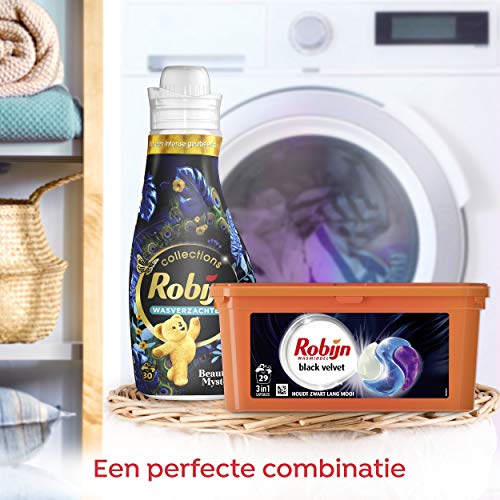 Robijn Black Velvet Wasmiddel 3-in-1 Wascapsules, voor de Donkere en Zwarte Was - 3 x 29 Wasbeurten - Halfjaarbox - Image 7