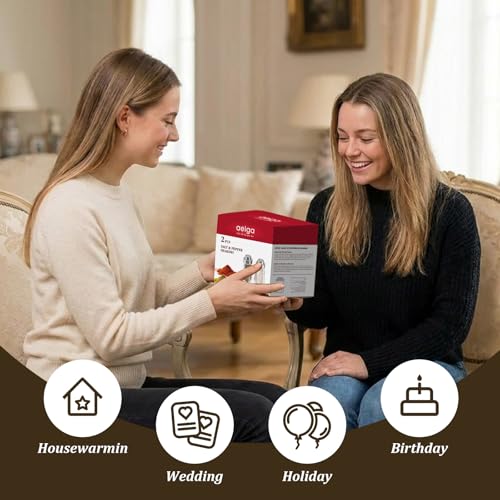 Image of Aelga Glass Salt and Pepper Shakers Set - Pepper Shaker with Big Hole Lid - Elegant Farmhouse Kitchen Decoration(2pcs)