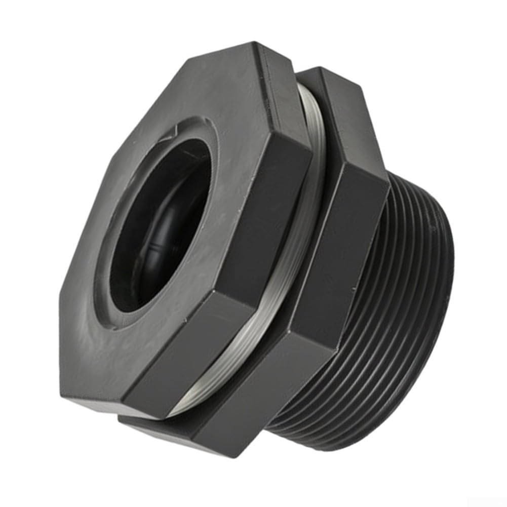 Industrielle PVC-Fassung, 5,1 cm, säurebeständig (5,1 cm) | Auslaufsichere Silikondichtungen, säurebasierbeständig, PVC in Industriequalität, 5,1 cm Größe, schwarz