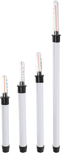 GANAZONO 4 indicadores de nivel de agua para plantas, recordatorio de escasez de agua de plástico, medidor de humedad del suelo, medidor de nivel de