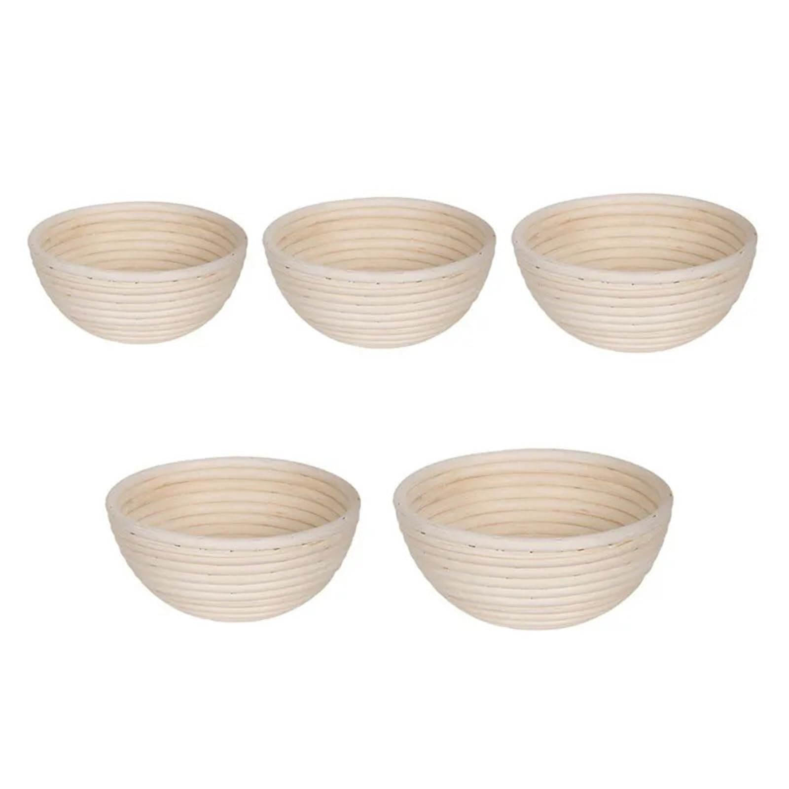 Cesta de mimbre a prueba pan, cesta ovalada Natural for fermentación masa, Banneton, herramientas for hornear Para Hornear Pan(22X8.5CM)