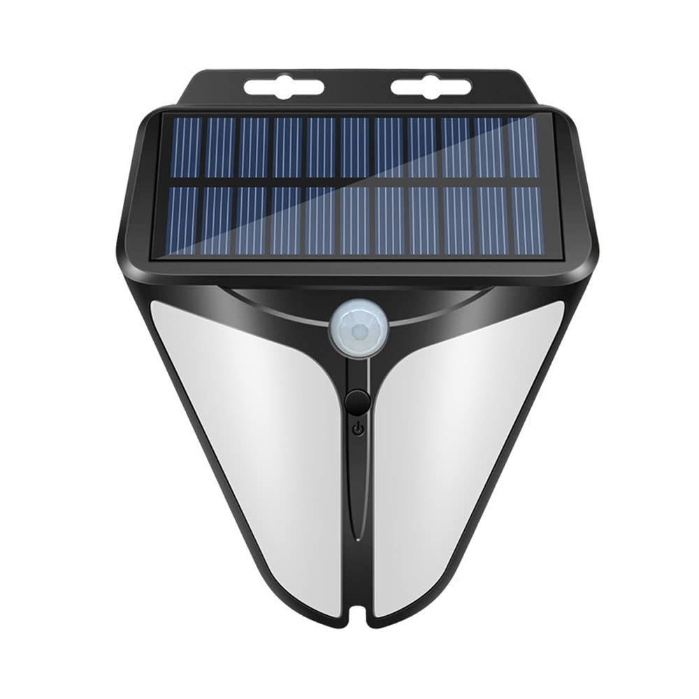 Aplique de pared solar LED de ABS moderno y resistente al agua para iluminación exterior de patios