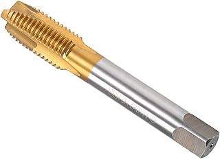 CoCud Spiral Point Taps, Metric M16 x 2 Thread, Titanium Coated High Speed Steel 6542 Screw Milling Threading Tap - (Applications: for Tapping Drilling Machine), 1-Piece