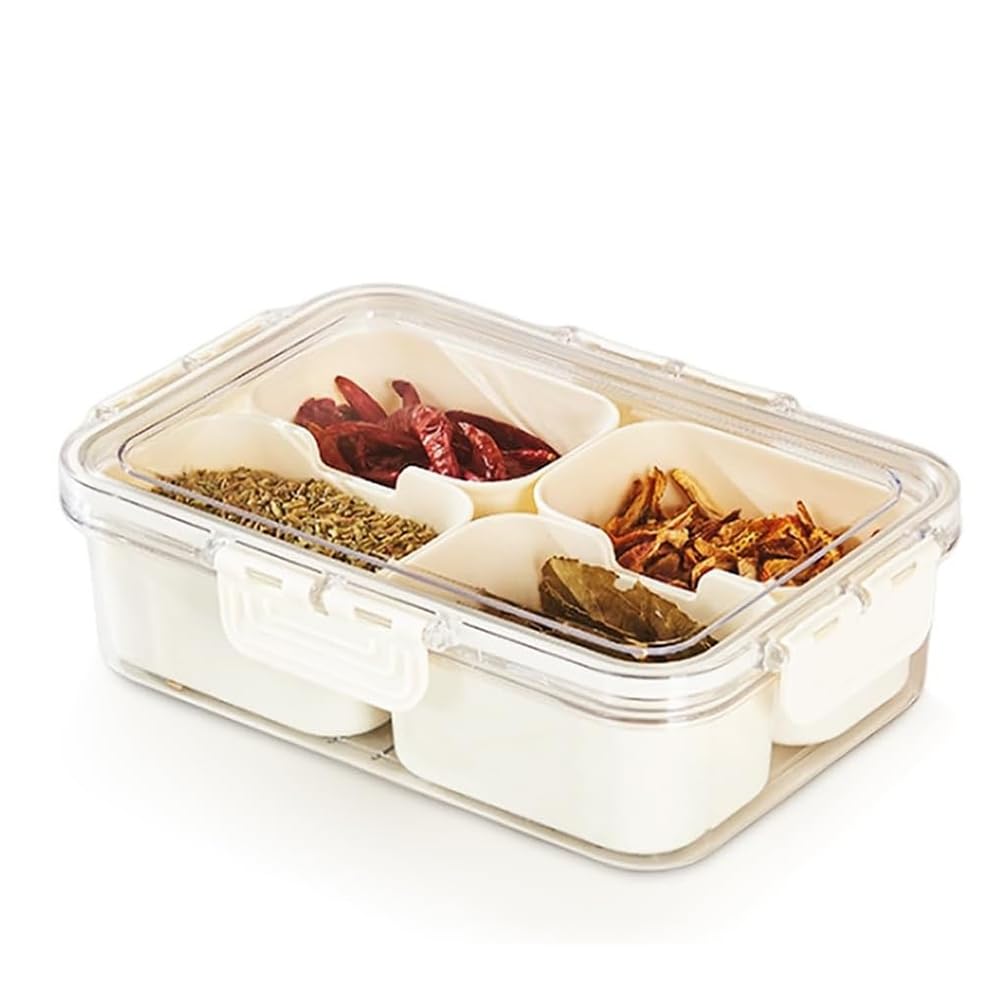 CTRLZS Multi-Compartment Food Storage Box Food Box Container Transparent Refrigerator Finisher Plastic Food Storage A