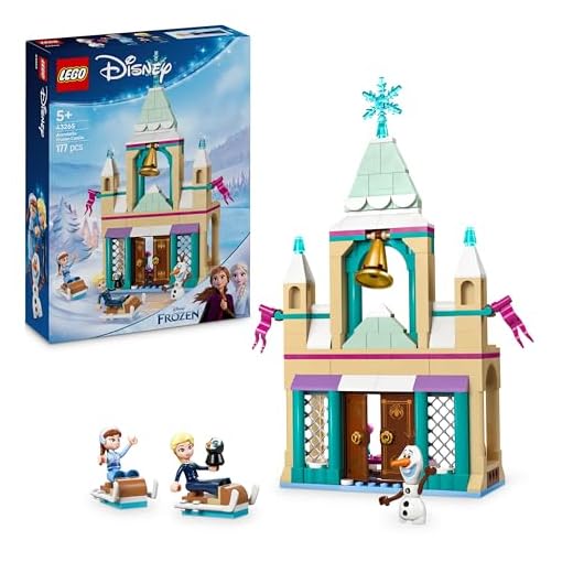 LEGO ǀ Disney Princess Arendelle Frozen Castle Toy - Building Set incl. Anna & Elsa Mini Dolls plus Olaf & Penguin Figures - Gift for 5+ Year Old Girls - 43265