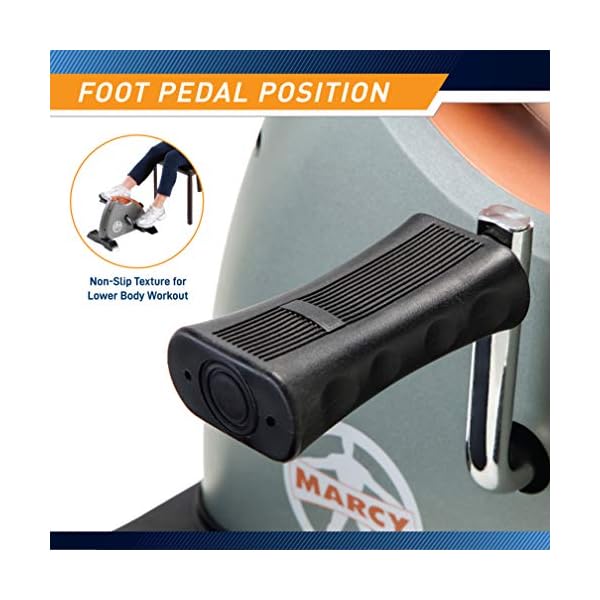 Marcy Cardio Mini Cycle – Portable Cardio Machine with Variable Resistance for Home Gym NS-909