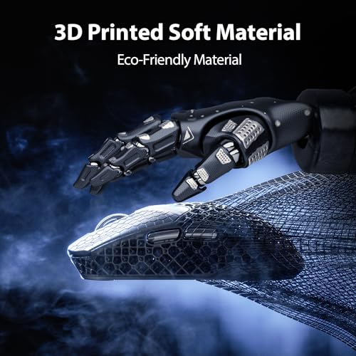 Image of INPHIC 3D Printed Wireless Gaming Mouse Tri-Mode, 30000 DPI 8000Hz Ultra-Responsive, 75g Lightweight, 30 Days Battery Life, 2.4G /BT5.0 /Wired, 6 Programmable Macro Keys