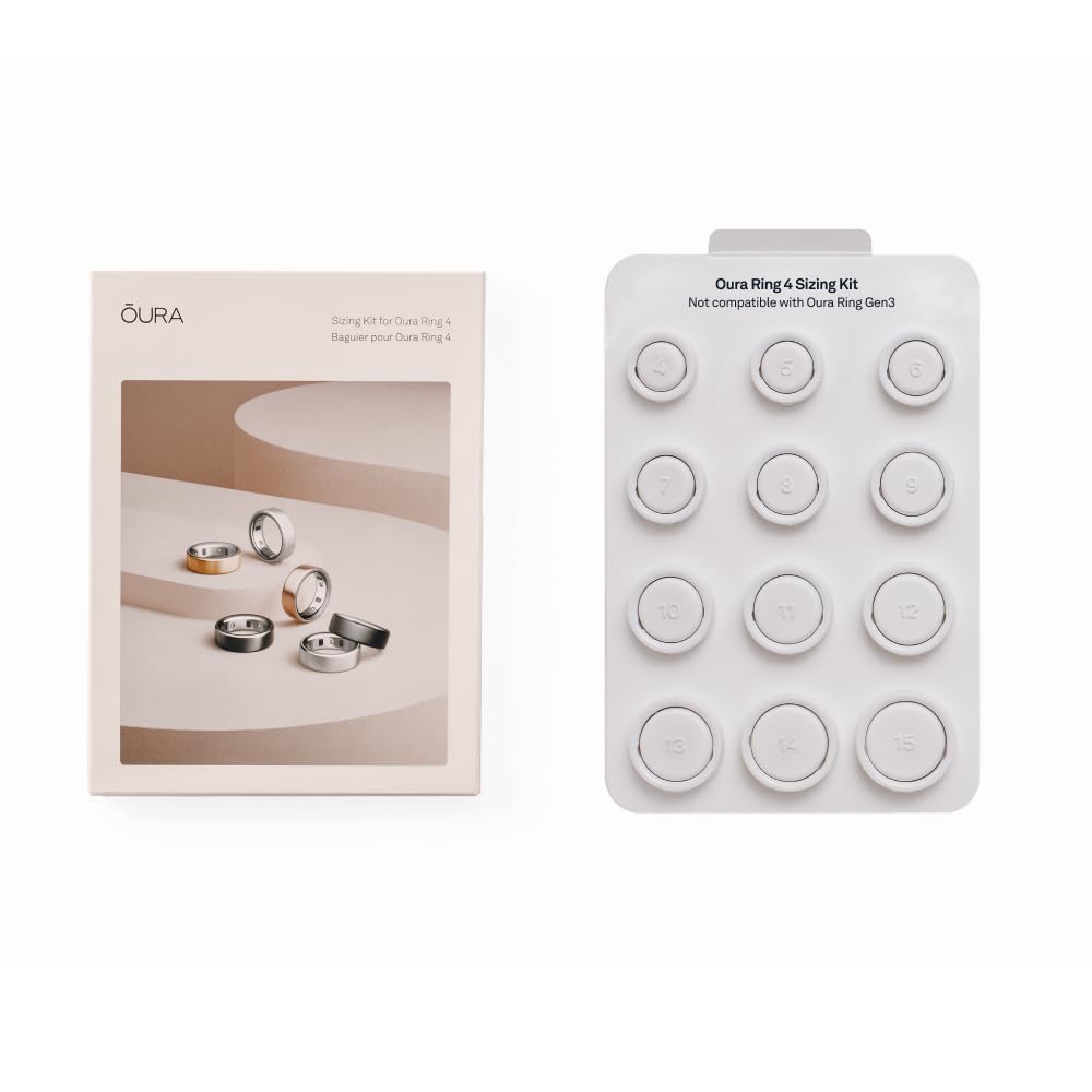 oura ring 4 sizing kit - size before you buy the oura ring 4 - unique sizing not standard us ring sizes - receive credit for purchase