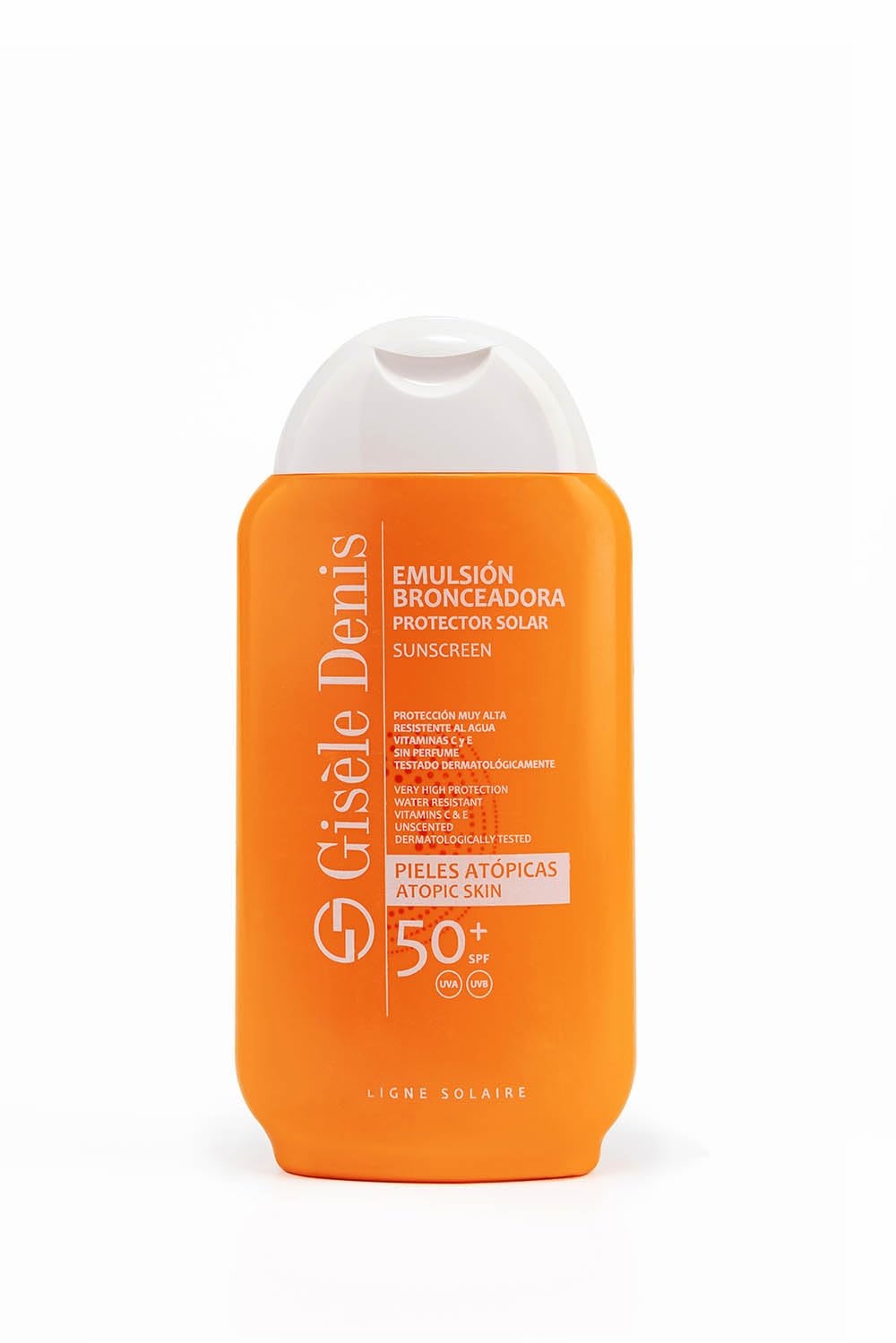 GISÈLE DENIS - Protector Solar en Crema, 200 ml, para Piel Atópica o Sensible, Protección FPS50+, Cuidado de Piel, Crema Solar, Hidrata la Piel, Resistente al Agua, Uso Diario, Previene Envejecimiento