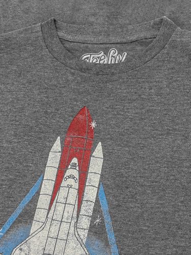 Tee Luv Men's NASA Space Shuttle Shirt - Retro NASA Worm Logo T-Shirt2
