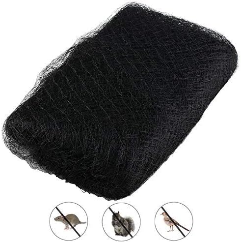 Anpatio 16x16 Feet Anti Bird Netting Reusable Mesh Nylon Garden Net Heavy Duty Exclusion Birds Squirrels Snake Rat Bat from Fruit Tree Vegetable Plants Black