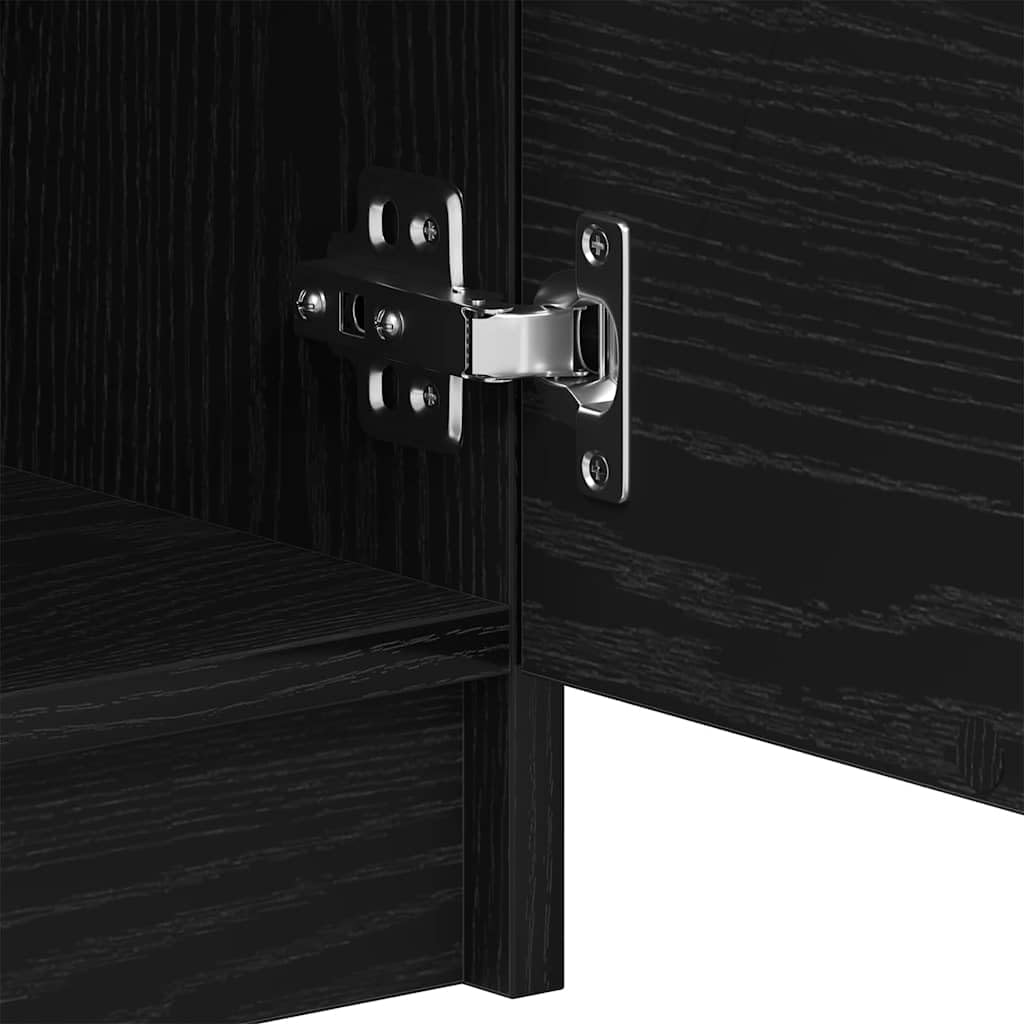 vidaXL Credenza Rovere Nero 60 x 30 x 70 cm Legno Multistrato, Sideboard Moderno, Rettangolare, Legno ingegnerizzato, arredo Funzionale, Soluzione Elegante per la Sala da Pranzo