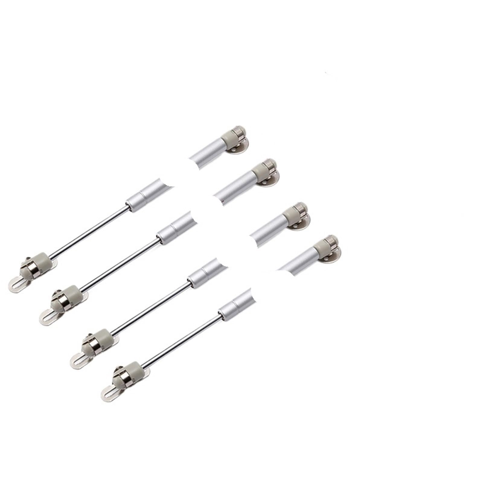 Wuyxto Silver 4Pcs Cabinet Door Gas Spring Hinges 6-15Kg Kitchen Cupboard Hydraulic Hinge Strut Lid Support Box Furniture Hardware For Cabinet(10Kg (100N) (22Lb))