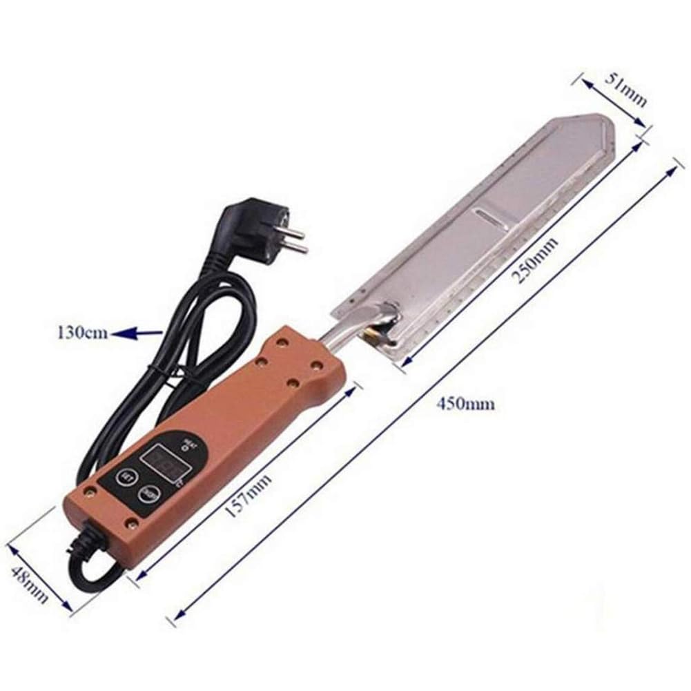 Coltello Elettrico per Disopercolare Il Miele, Strumenti per l'apicoltura, Coltello Caldo per disopercolare Il Miele con Controllo della Temperatura 50-180 ℃, con Funzione di Memoria Strumenti