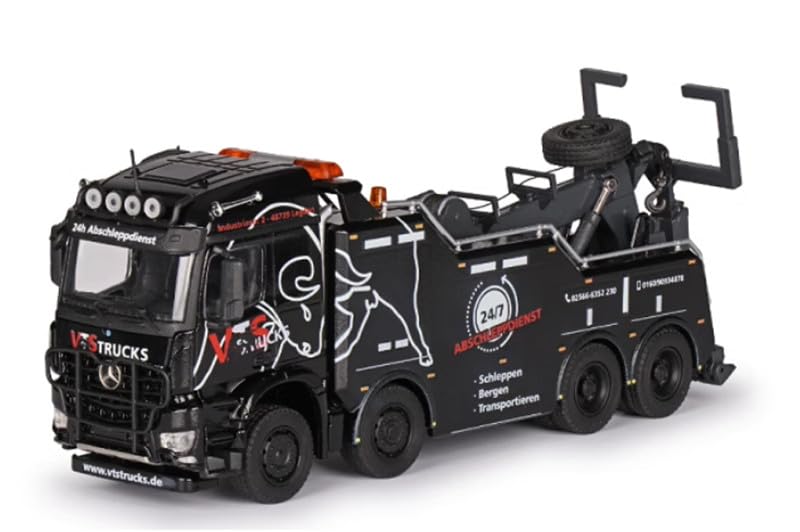 FloZ for Conrad for Empl for Bison recovery vehicle on for Mercedes for Benz Arocs L Stream Space 1/50 Truck Pre-built Model