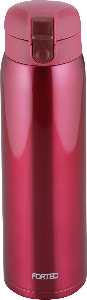 Fortec Park RH-1274 One-Touch Stopper Mug Bottle, 27.1 fl oz (800 ml), Red