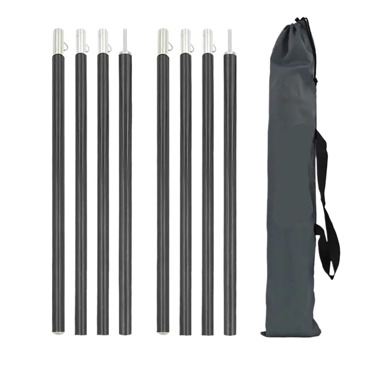 Piquets de Camping Poteaux de bâche réglables 2 m 1,9 en Alliage d'aluminium for auvent, Support Tente, bâtons légers for Camping Plein air(Red 2.0m)