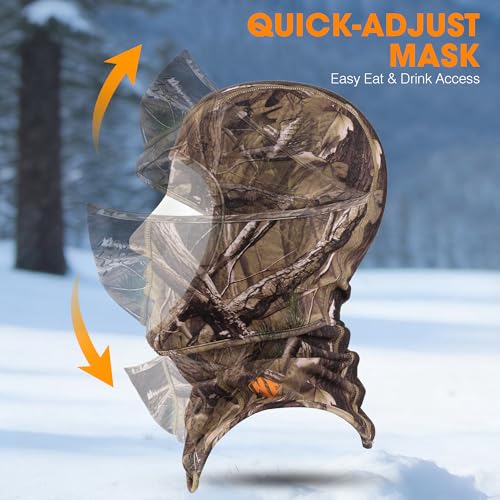 Image of WTACTFUL Winter Balaclava Ski Mask Men Warm for Cold Weather Ski Motorcycle