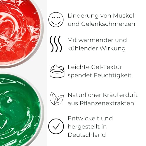 Kräuterhof Pferdebalsam Set Kühlend und Wärmend (2 x 500 ml) – Mit Menthol und Kampfer gegen Muskel- und Gelenkschmerzen, Durchblutungsfördernd und Entspannend, Lindert Verspannungen, Vegan 2