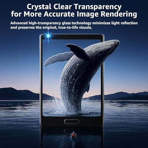 Image of OpenTech Premium Tempered Glass Guard for Insta360 X4 / X5 Action Camera | 9H Hardness, Anti-Scratch Screen Protector with Black Border (Pack of 1)