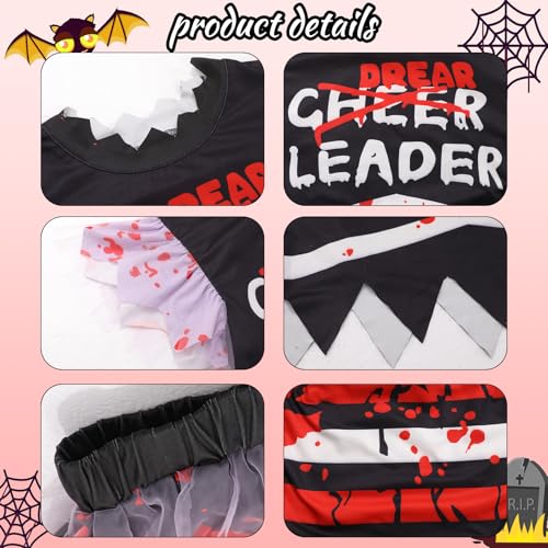 Disfraz de Animadora Zombie para Niñas miniatura 6