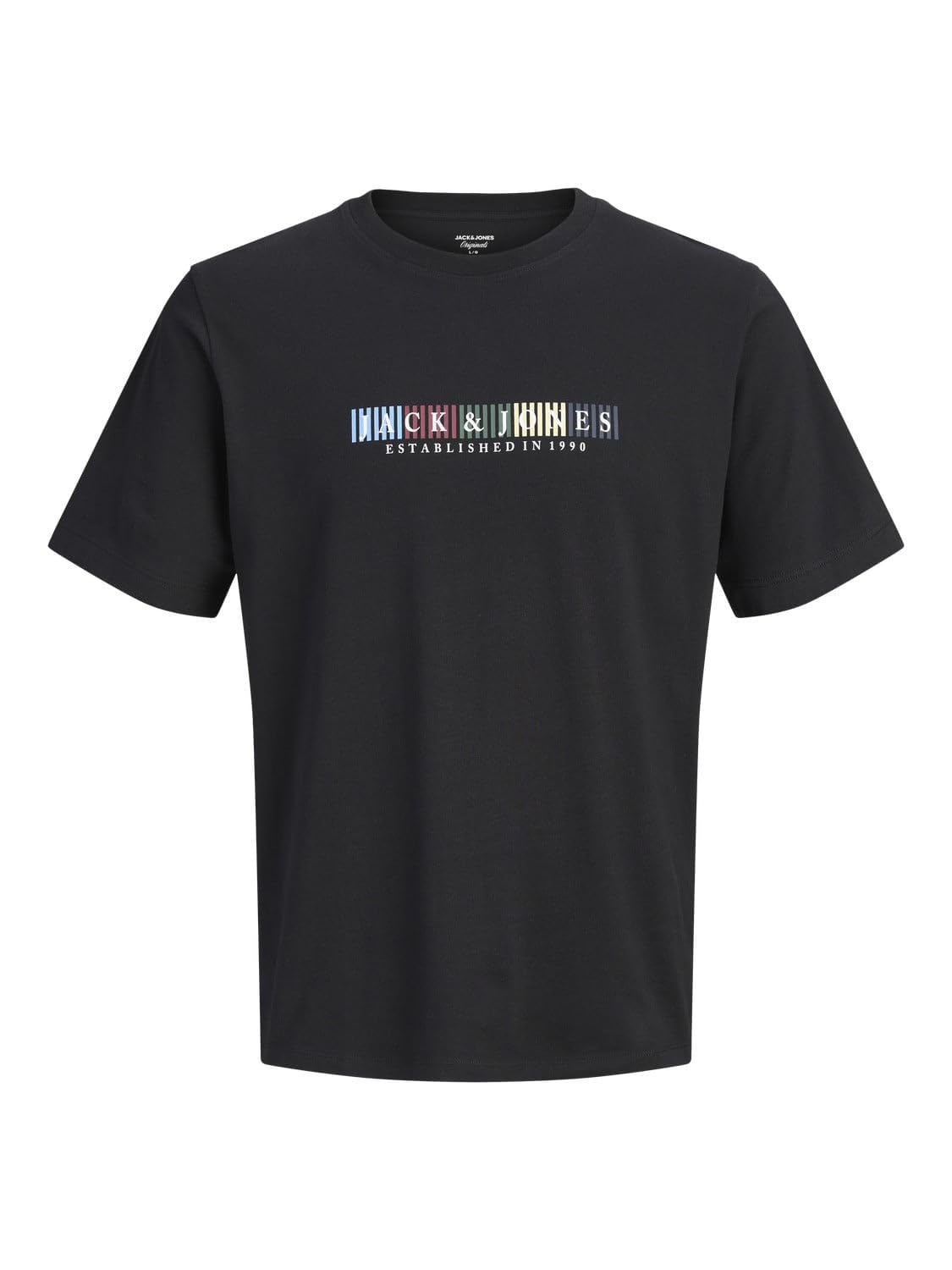 JACK & JONES Jornantucket Branding Tee Ss Cn FST-Black-Medium
