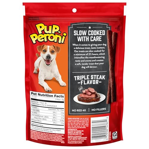 Pup-Peroni Triple Steak Flavor Dog Treats, 5.6-Ounce Bag - Thumbnail 3