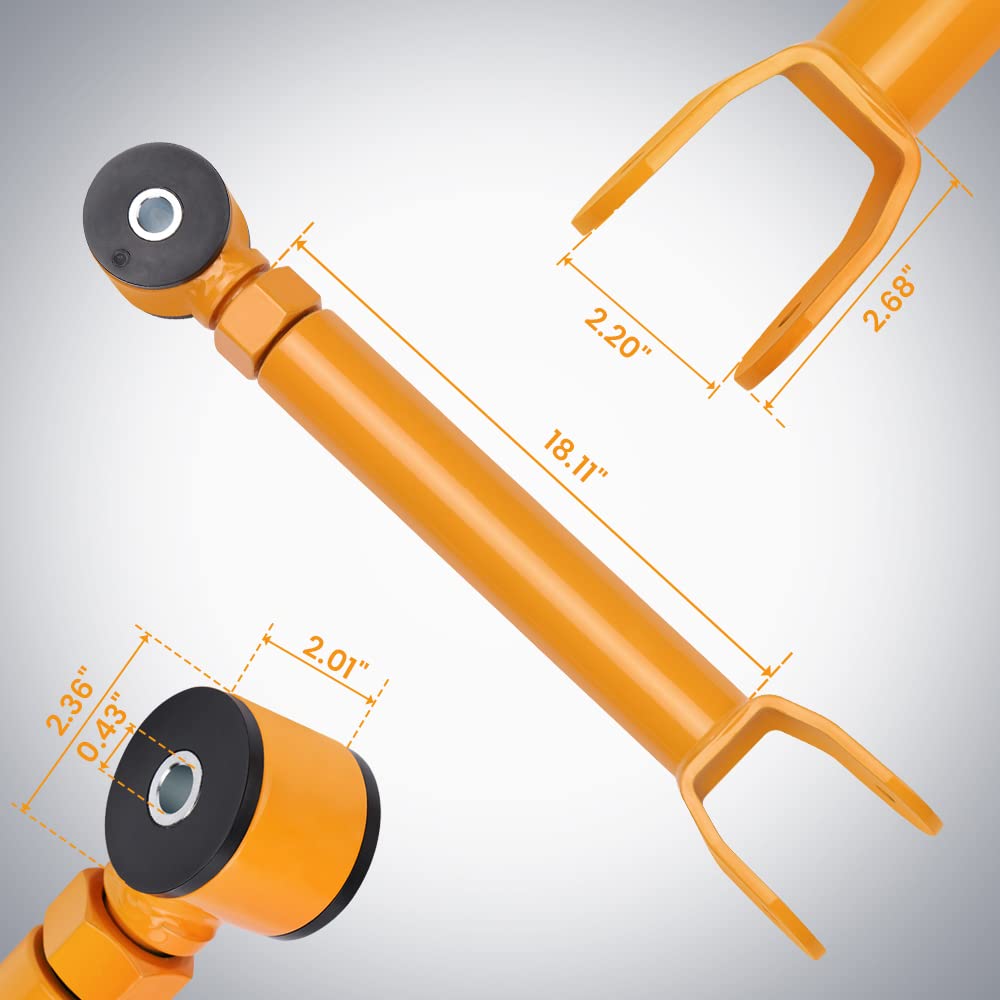 maXpeedingrods Set Brazos Regulables para Jeep Grand Cherokee | brazos para Jeep Wrangler TJ, Cherokee XJ, Grand Cherokee ZJ, del. sup.