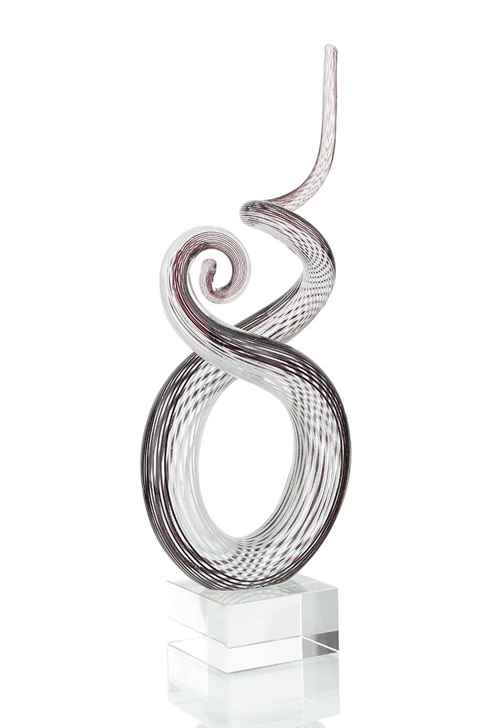 levandeo – Escultura de Cristal – Diseño Mano Italia – Exclusivo único Cristal Escultura