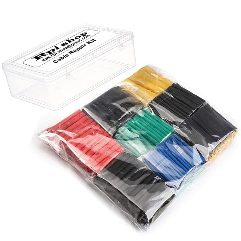 Rpi Shop - 120 Pcs Assorted Polyolefin Heat Shrink Tube, For DIY & Mobile Cable repairing, 8 Different Size With Box - Multicolour (B0CJVJ94BF) Amazon Price History, Amazon Price Tracker