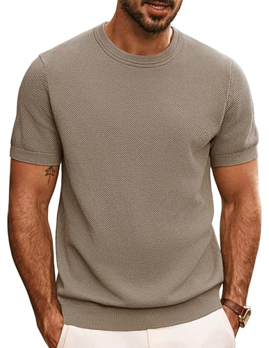 PJ PAUL JONES Mens Casual T-Shirts Classic Short Sleeve Knit Tees...