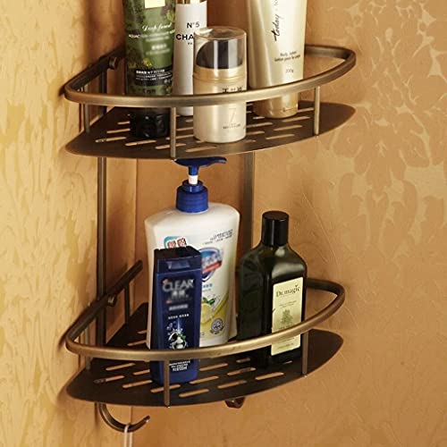 Panier de salle de bain triangle pour optimiser les coins de douche encombrés