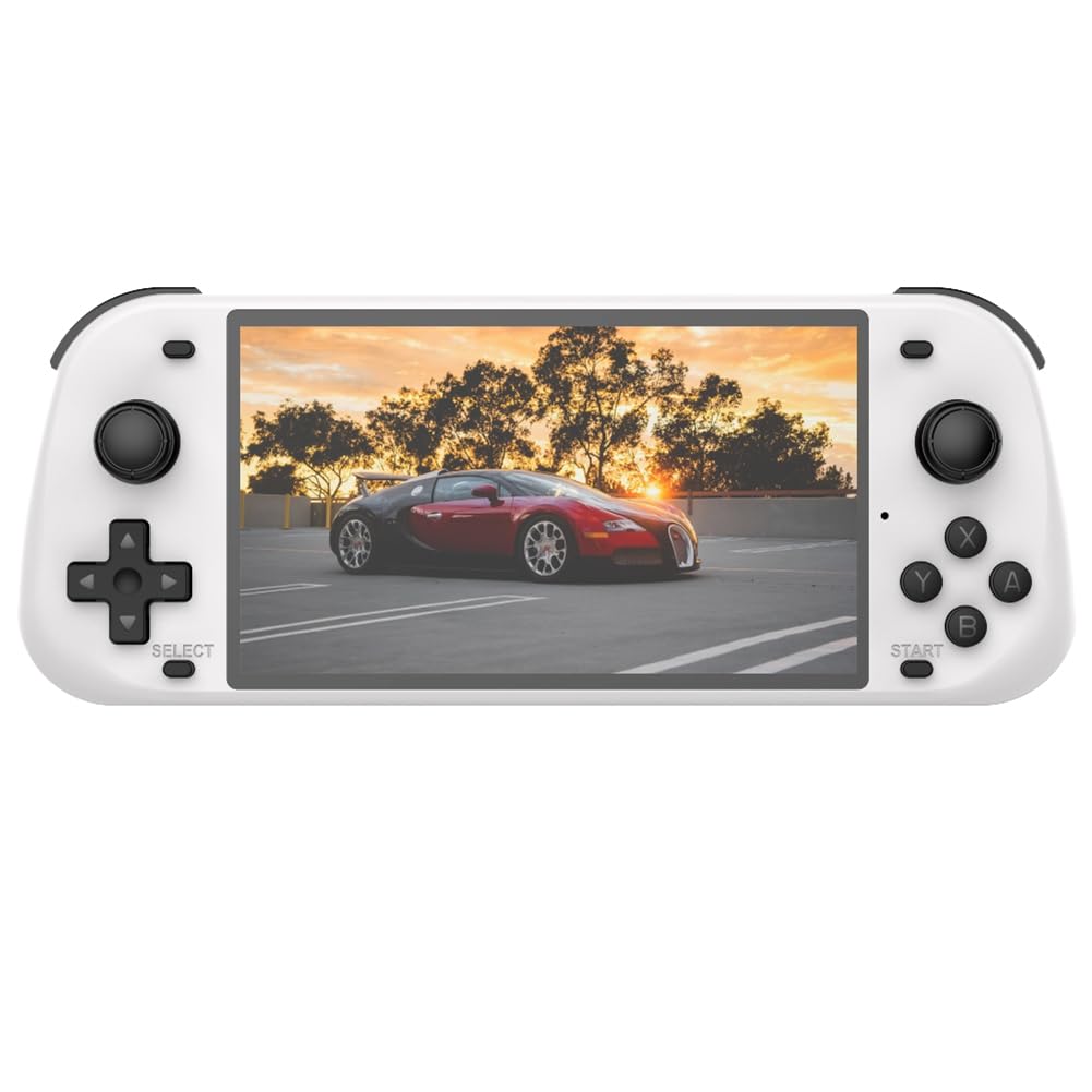 Jaywool R50S Retro Handheld Game Console 5.1inch IPS Screen 128GB Linux System Dual Player Online Gaming Console C