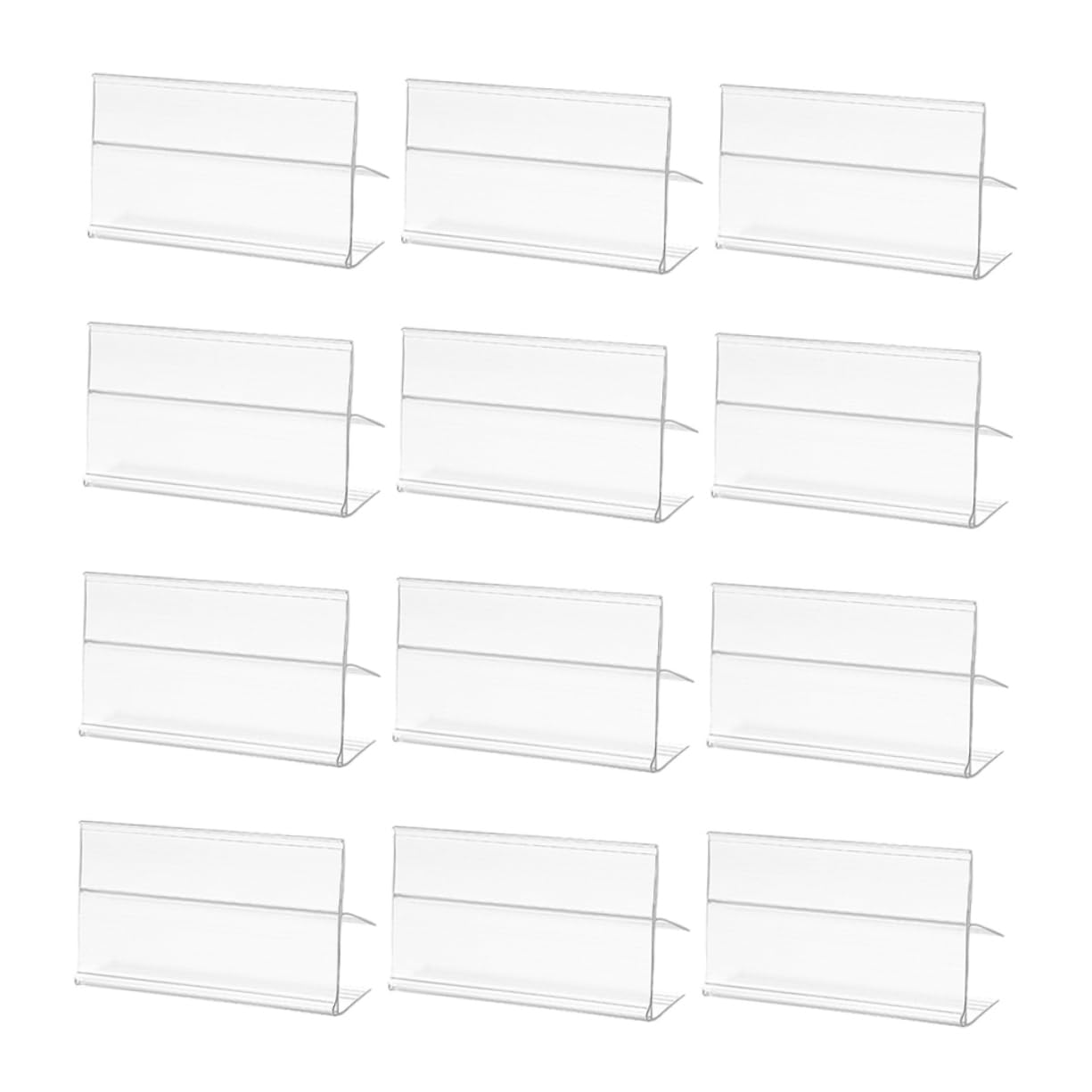 Ciieeo 100Pcs Wire Shelf Label Holders Clips for Supermarket Shelves Easy Attachment for Display Enhances