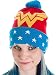 DC Comics Wonder Woman Pom Beanie, Red/Blue, One Size