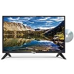 Impecca 24 Inch TV with DVD Player Built in,720p LED HD Backlight, TV with Built in DVD Player Combo, Compatible w/HDMI/VGA/USB, Non-Smart Television,Multiple Language