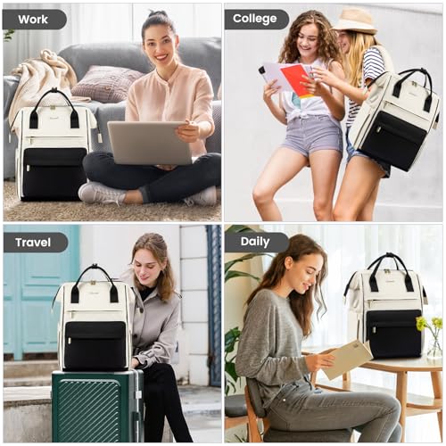 Image of LOVEVOOK Laptop Backpack for Women, 17 Inch Work Teacher Nurse Bag