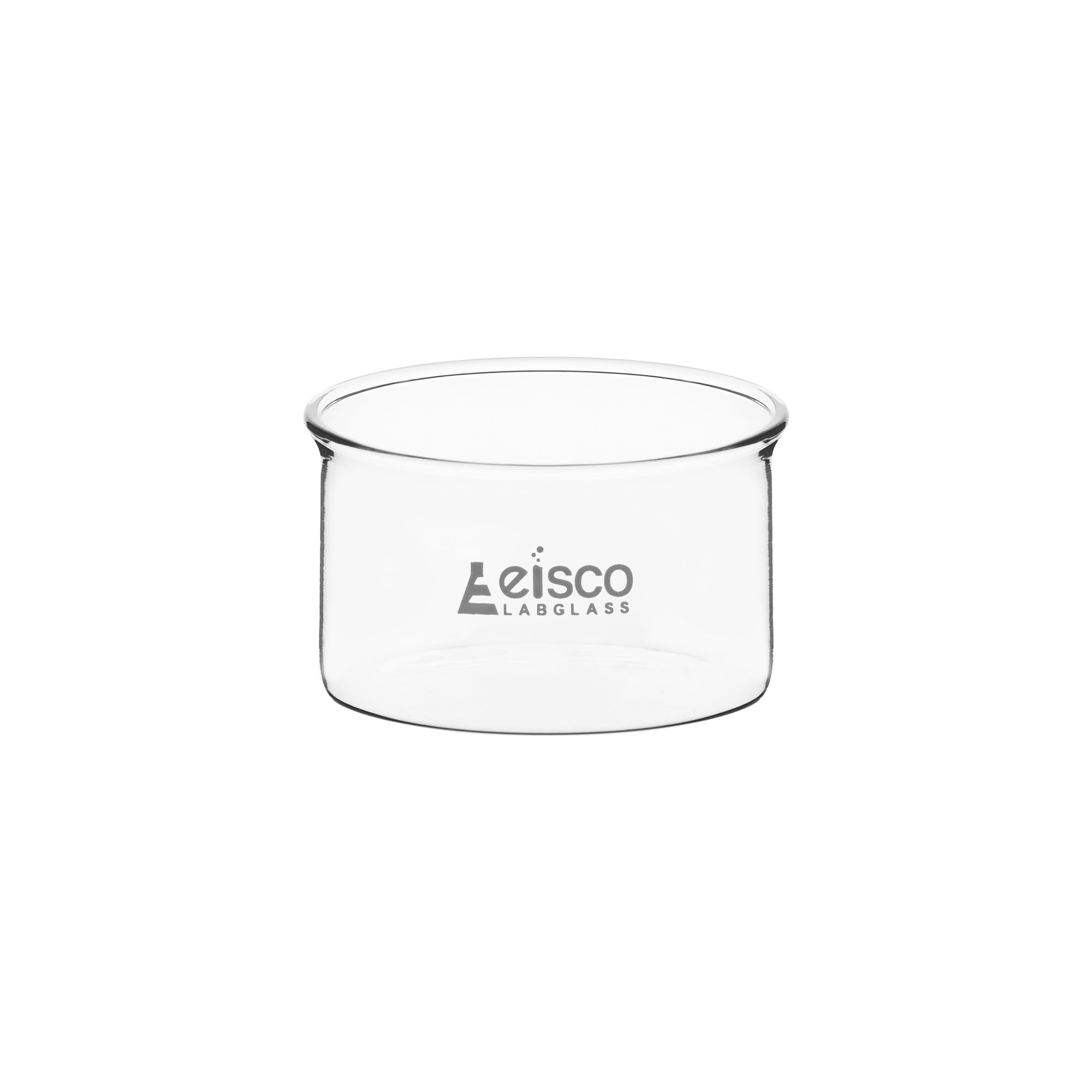 EISCO Crystallizing Dish, 20ml - Flat Bottom, No Spout - Borosilicate 3.3 Glass - Laboratory, Kitchen, Crafts