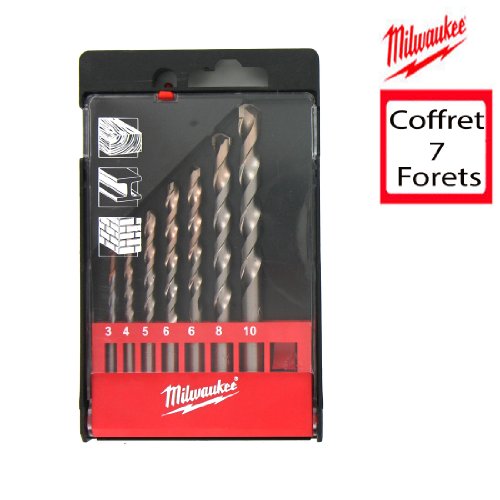Preisvergleich Produktbild Milwaukee TCT-Allzweckbohrer 4932352335 7 tlg. Kassette