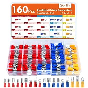 Crimp Connectors 600PCS, 12V Auto Electrical Wire Connectors 0.5-6.0mm²