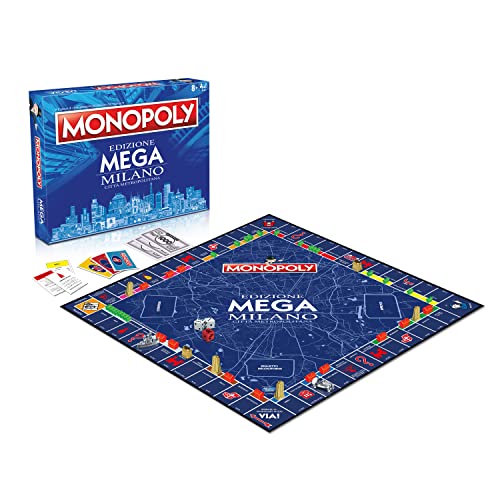 Winning Moves Monopoly Mega Milano - Jeux de société, Jeux de société pour Adultes, Jeux de société pour Enfants, Jeux de société pour 2, 2 à 6 Personnes, âge 8+ – Image 3