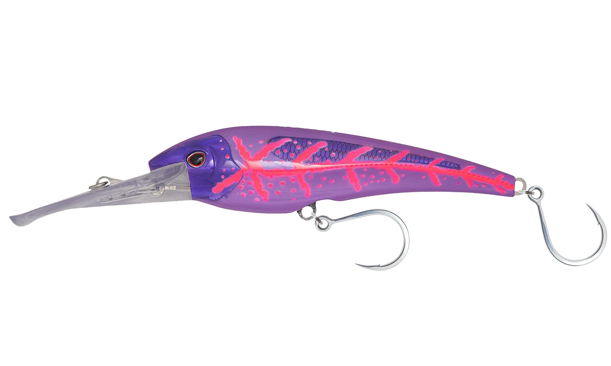 DTX Minnow with Patented Autotune System - Distressed Baitfish Swimming Action, BKK Diablo