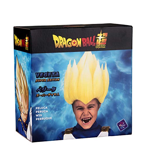 My Other Me - Peluca Vegeta Dragon Ball Infantil, talla única. Color amarillo. Ideal...