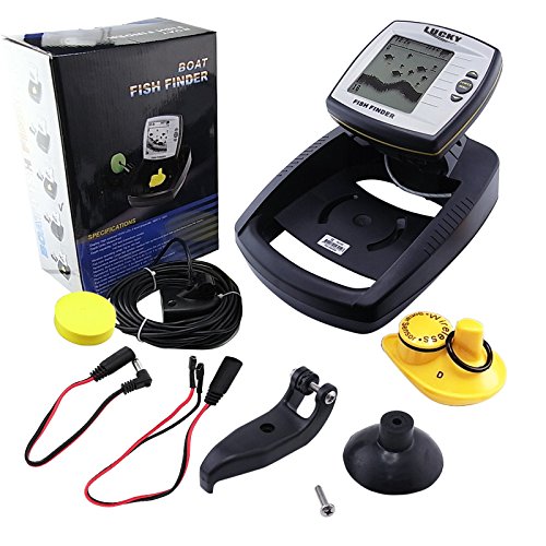 LUCKY 2 in 1 Wired 100M Depth Transducer, Wireless 40M Sonar Sensor