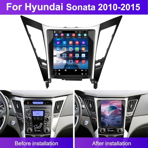 Radio Android 13 para auto Sonata 2010-2015 con pantalla 9.7" miniatura 2