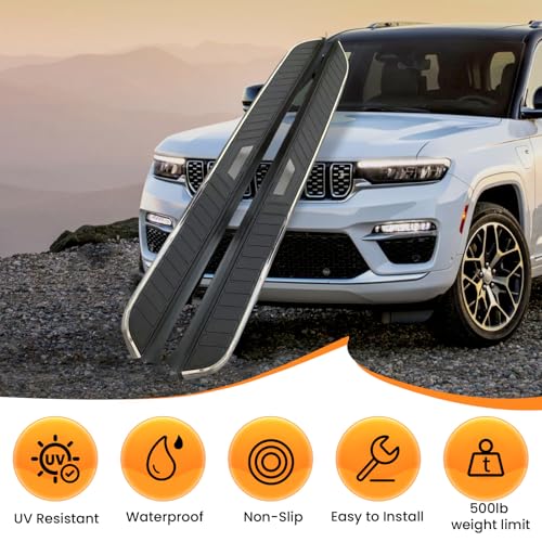 Estribos laterales de aluminio para Grand Cherokee 2022-2025 miniatura 5
