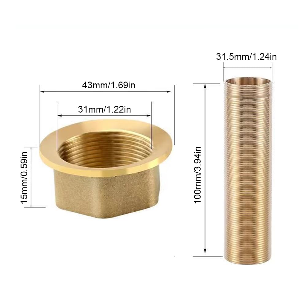 Dadi Per Tubi In Ottone TAOZHUGONG - 100mm, Per Rubinetti, Acciaio Inox, Per Acqua Fredda - Foto 7