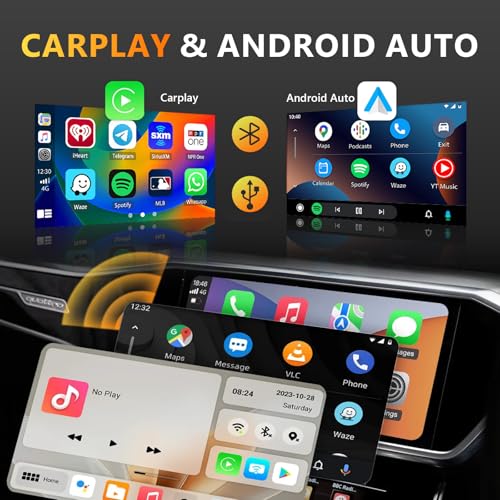 Eunavi [2024 2G + 32G] Rádio estéreo automotivo 2 Din Android 13 para Toyota Prius 2010-2015 com App