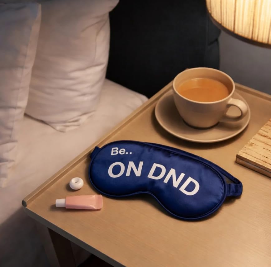 Image of Be. ON DND Sleep Mask for Deep, Uninterrupted Sleep | Soft & Comfortable Eye Mask | Blocks Light Effectively | Ideal for Nighttime Wind-Down & Travel